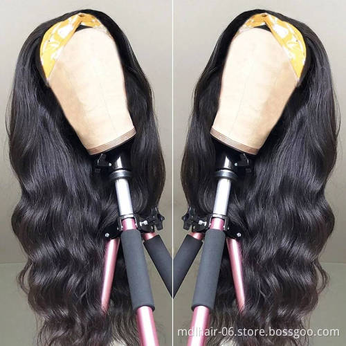Brazilian Hair Wigs Headband wig Kinky Straight Wholesale Human Hair Vendors Raw Natural Hair Wig